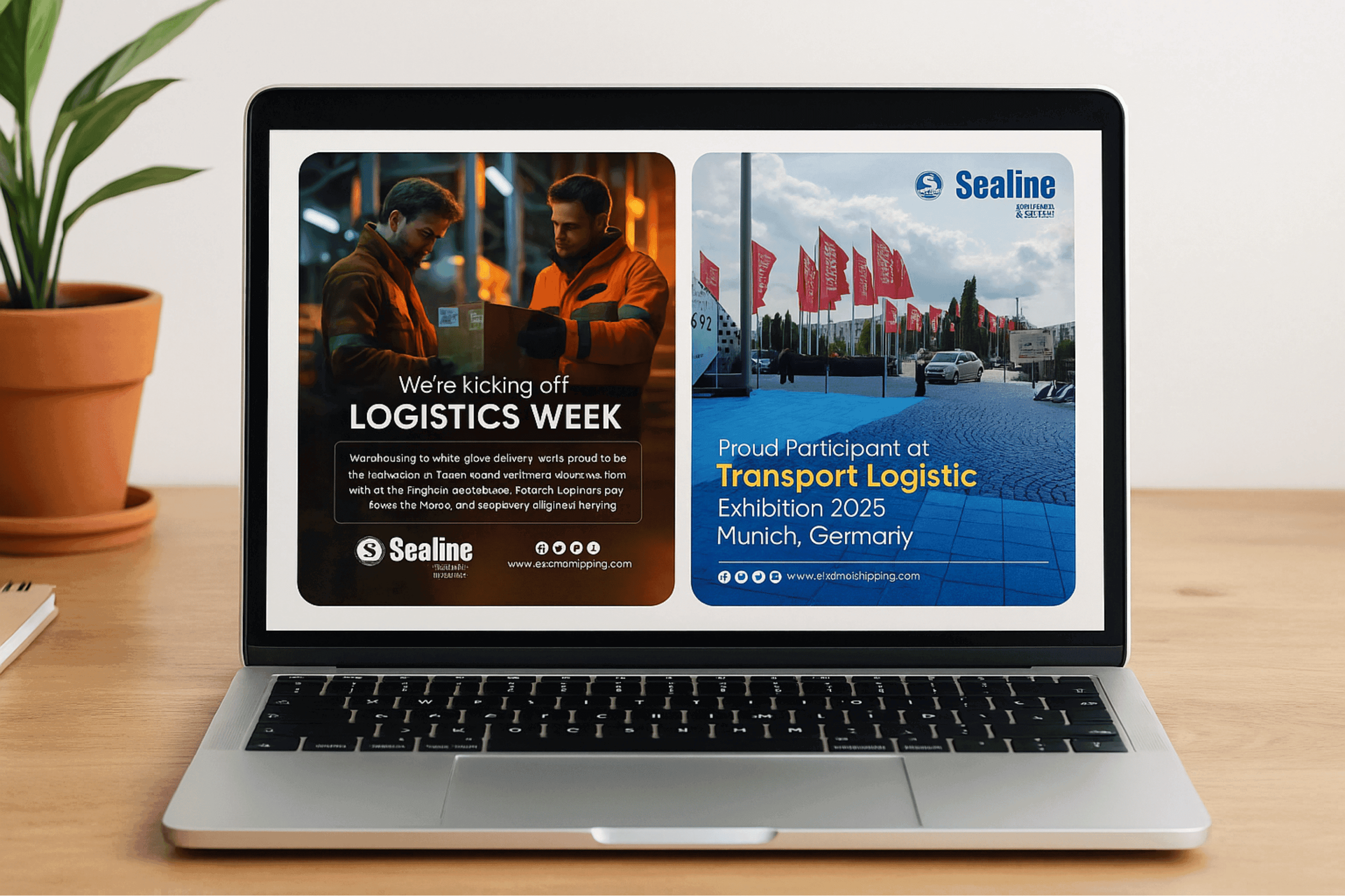 Sealine Shipping Social Media Poster